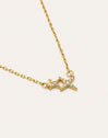 Duo Spark Silver Gold-Plated Necklace