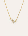 Duo Spark Silver Gold-Plated Necklace