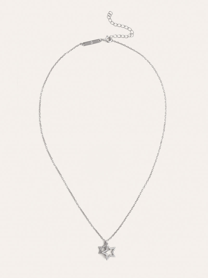 Collar Duo Stars Spark Plata