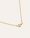 Imagen detalle de Duo Stars Gold-Plated Necklace