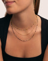 Danicing Stones Gold Necklace 