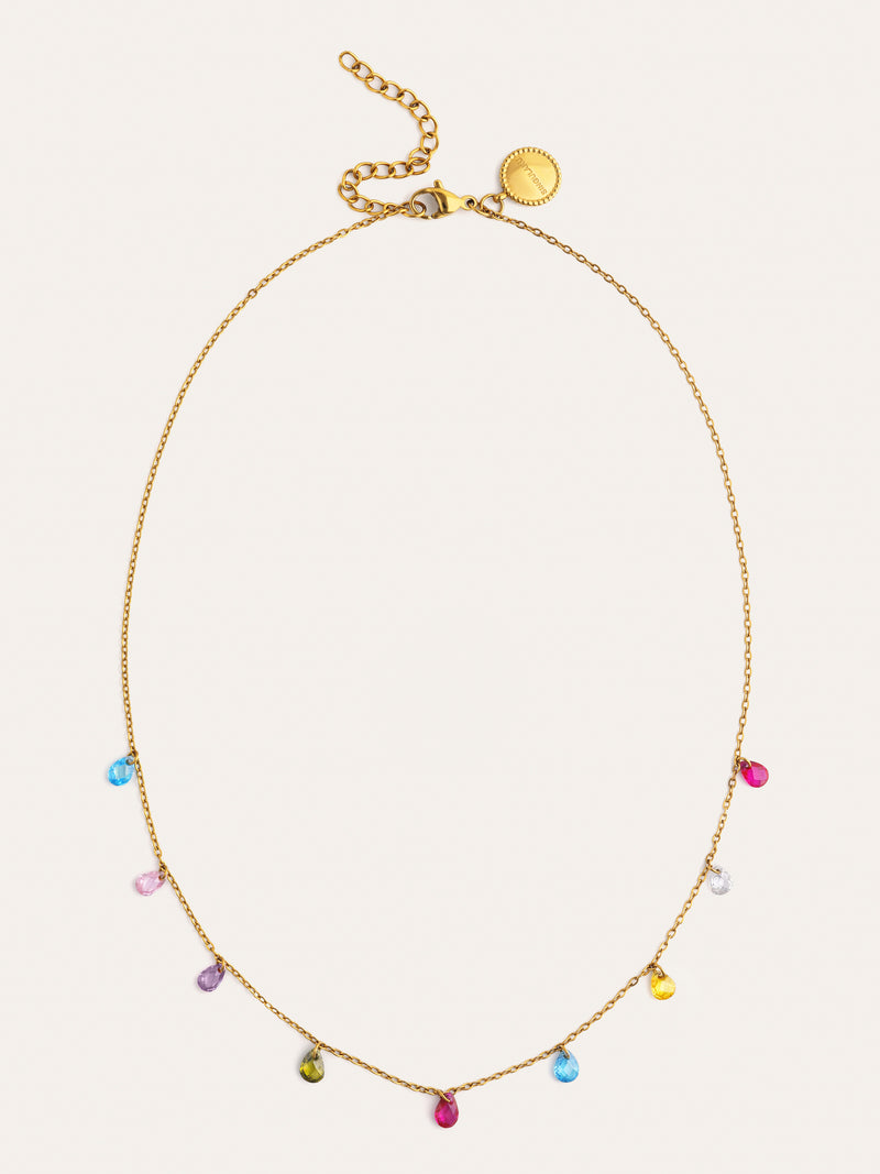 Collar Xiqueta Meua Colors Acero Baño Oro