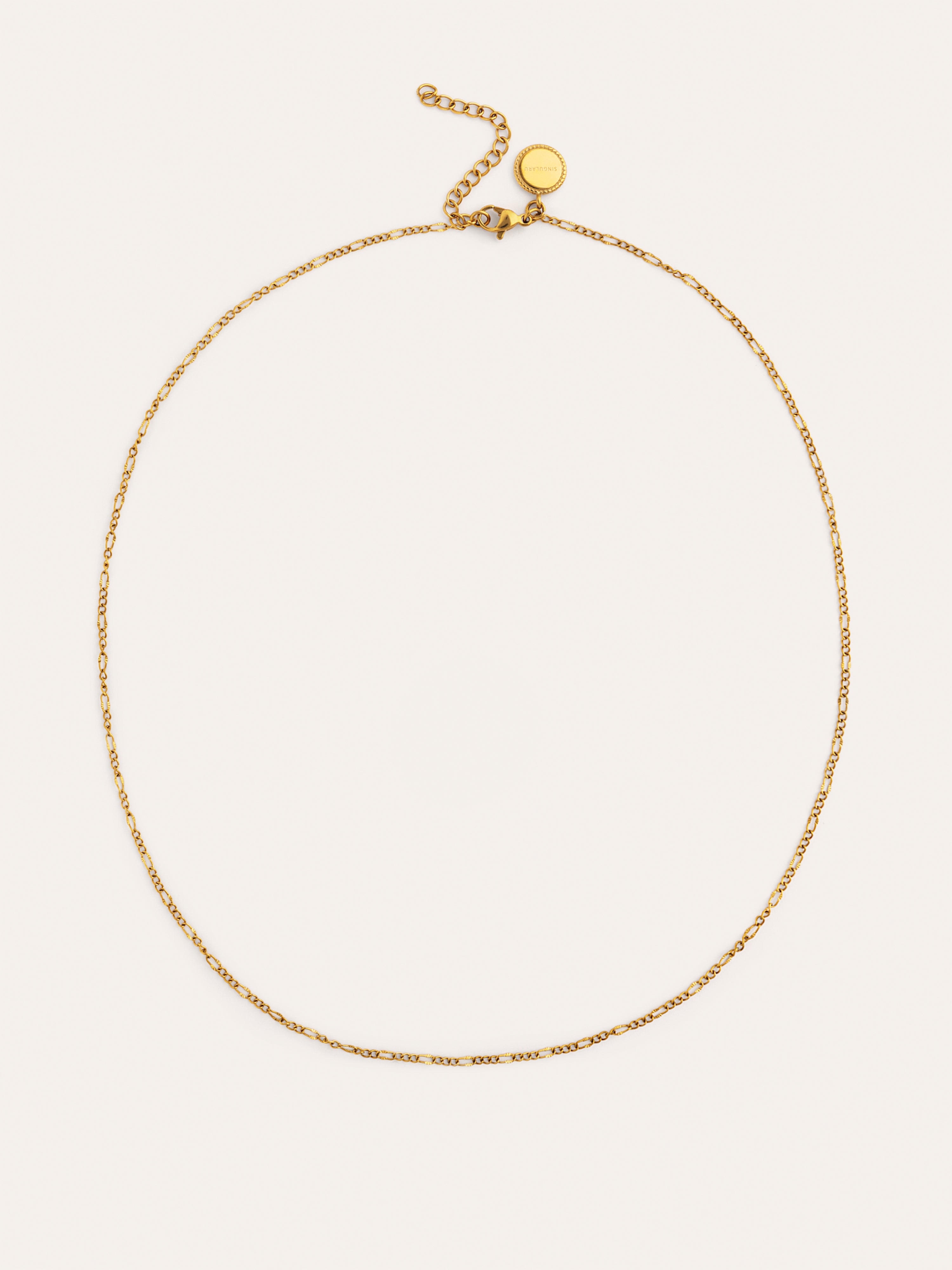 Fiore Steel Necklace with Gold Plating