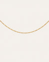 Fiore Steel Necklace with Gold Plating