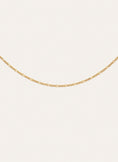 Fiore Steel Necklace with Gold Plating