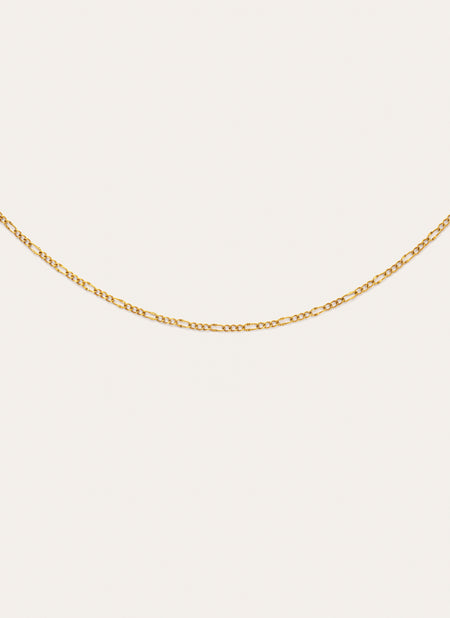 Fiore Steel Necklace with Gold Plating