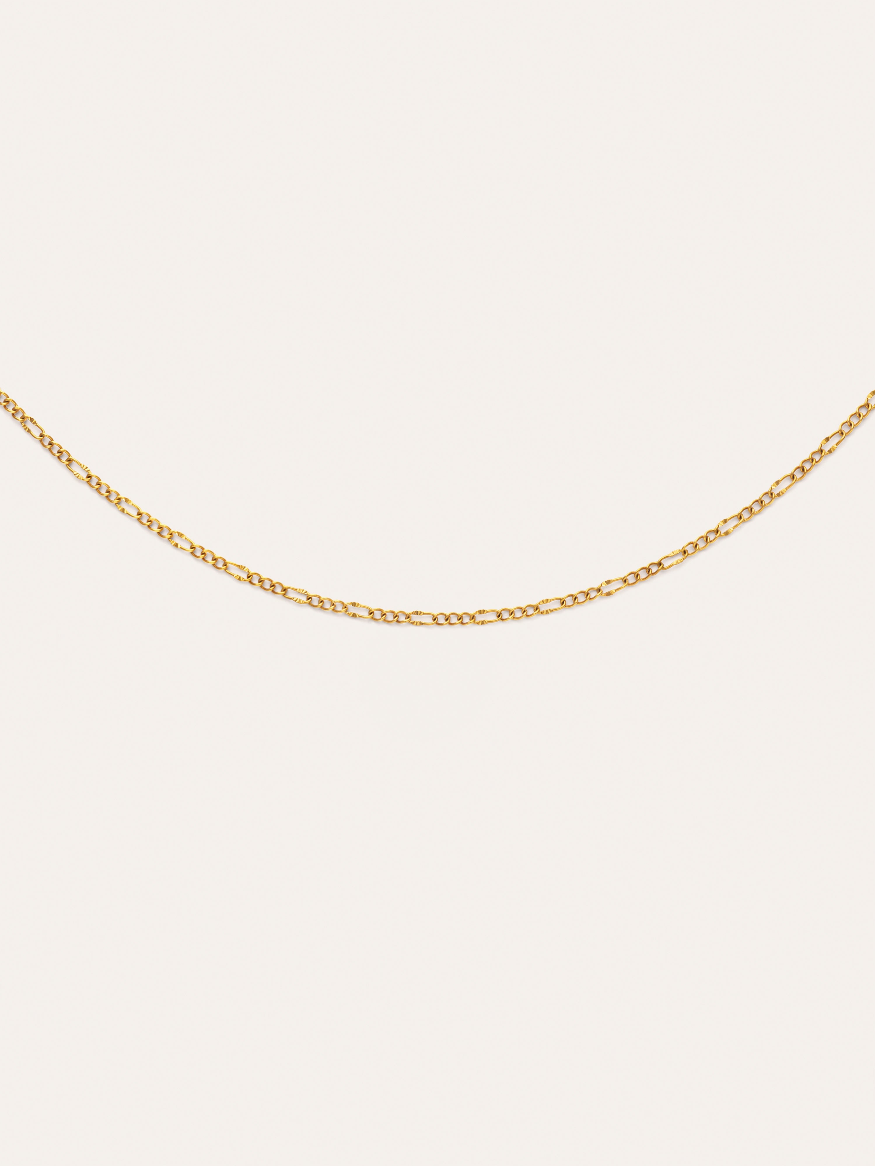 Fiore Steel Necklace with Gold Plating