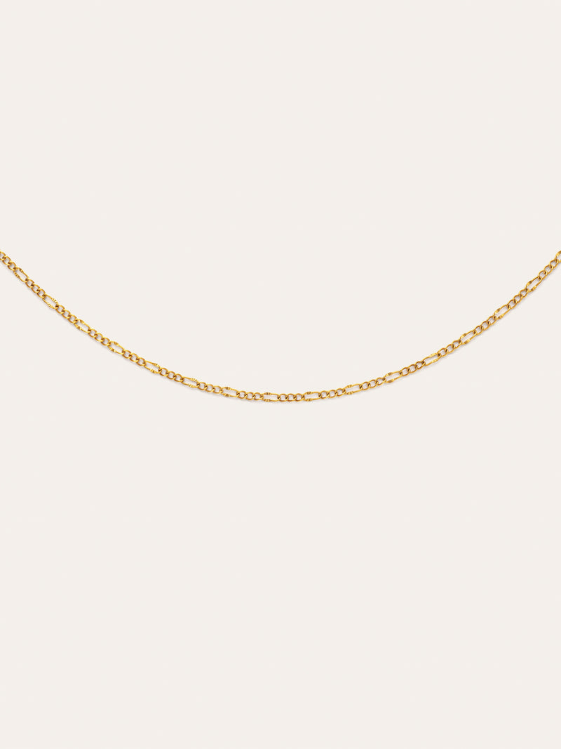 Fiore Steel Necklace with Gold Plating