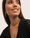 Galea Stainless Steel Gold Choker