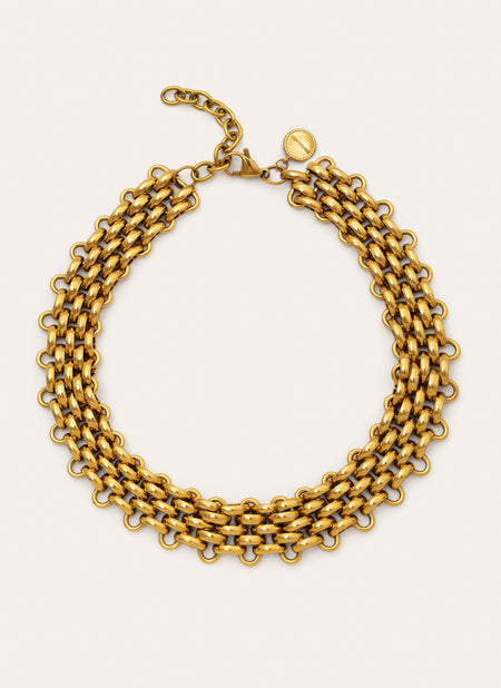 Galea Stainless Steel Gold Choker