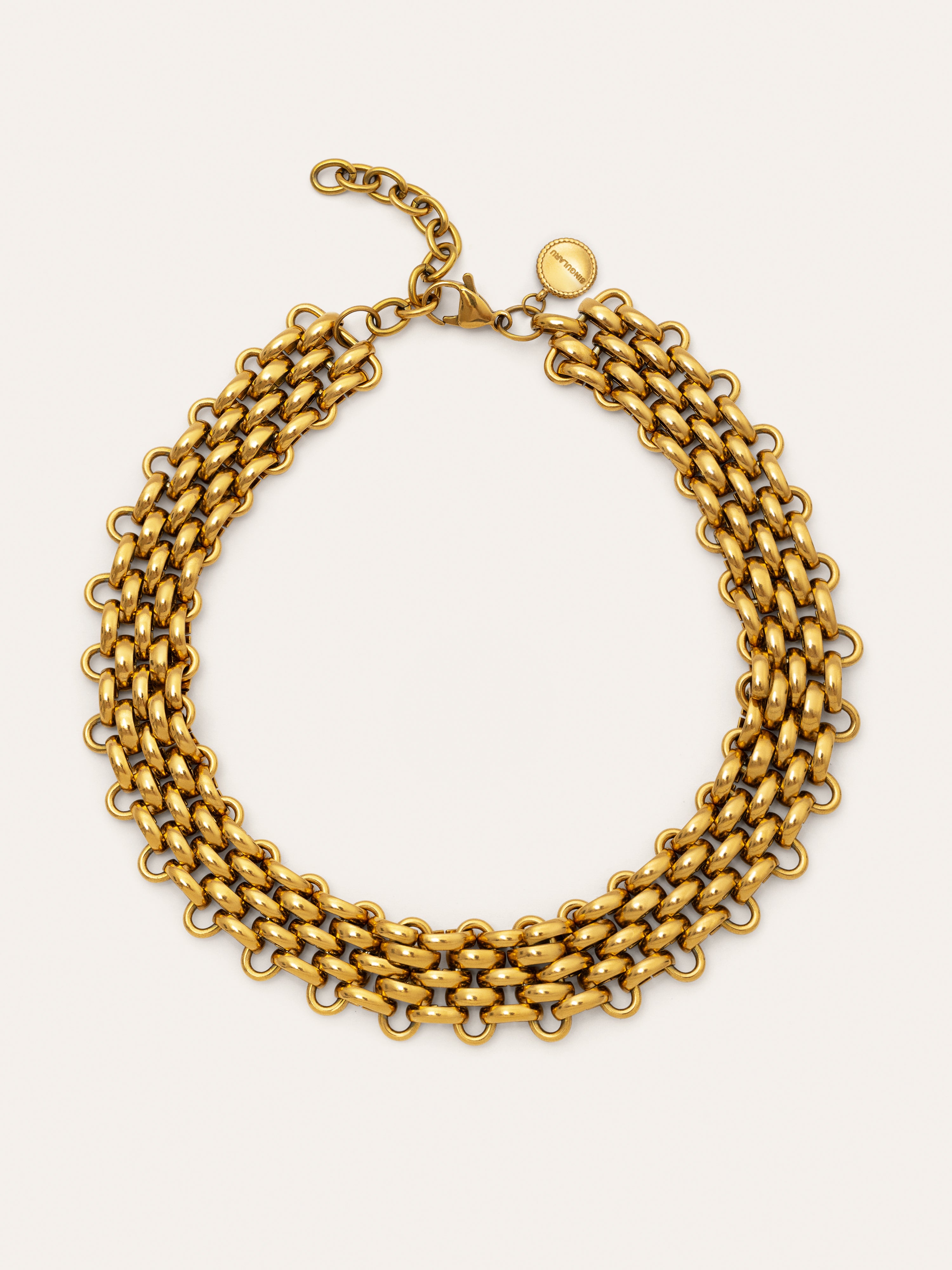Galea Stainless Steel Gold Choker