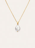 Collar Gala Perla Acero Baño Oro