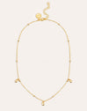 Drops and Dots Gold Necklace 