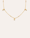 Drops and Dots Gold Necklace 