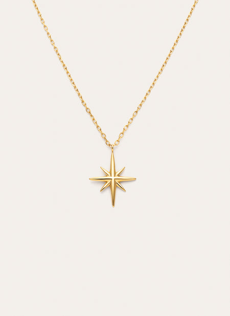 Guidance Necklace, Gold-Plated Steel