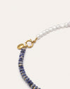 Collar Índigo Pearl Acero Baño Oro