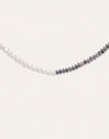 Collar Índigo Pearl Acero Baño Oro