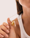 Collana Irida Acciaio Placcato Oro