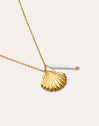 Collana Irida Acciaio Placcato Oro