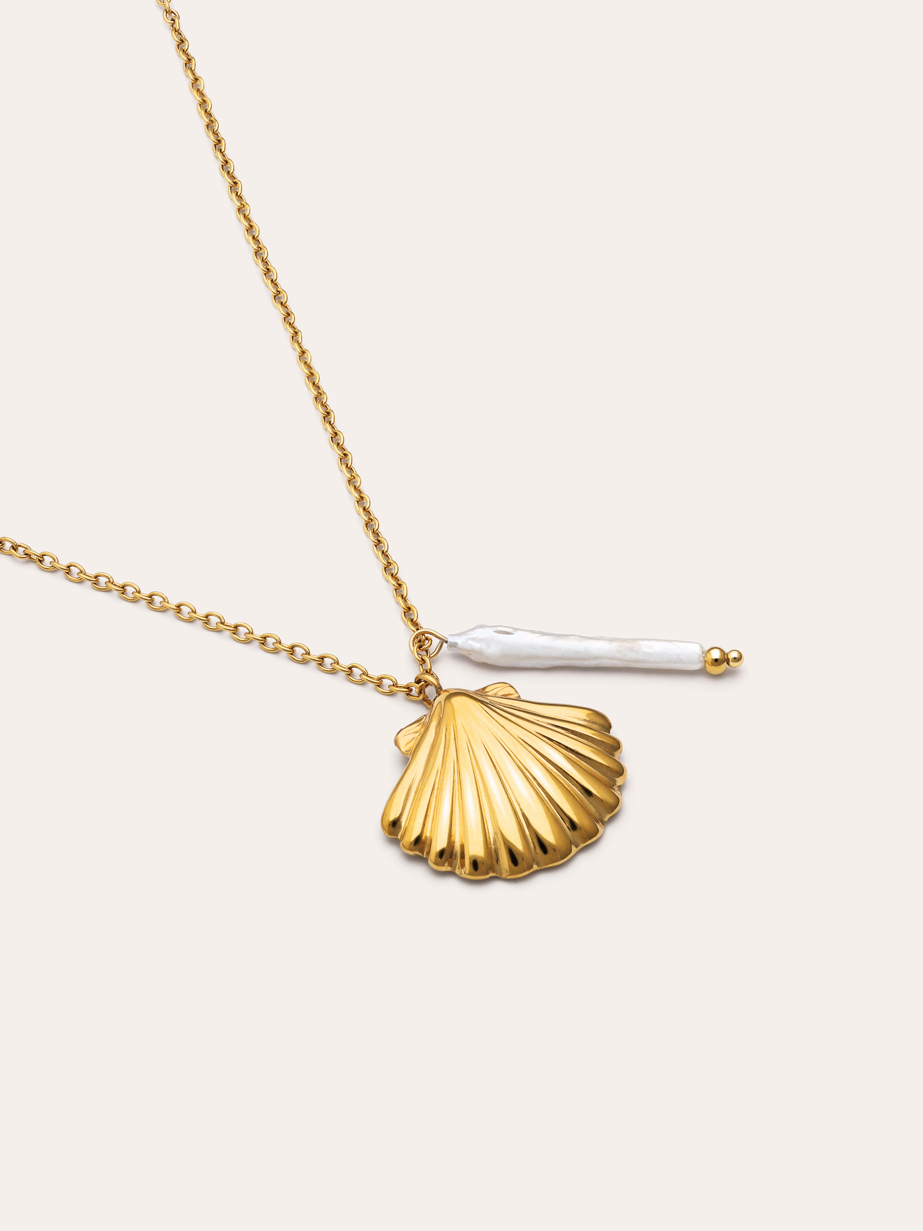 Collana Irida Acciaio Placcato Oro