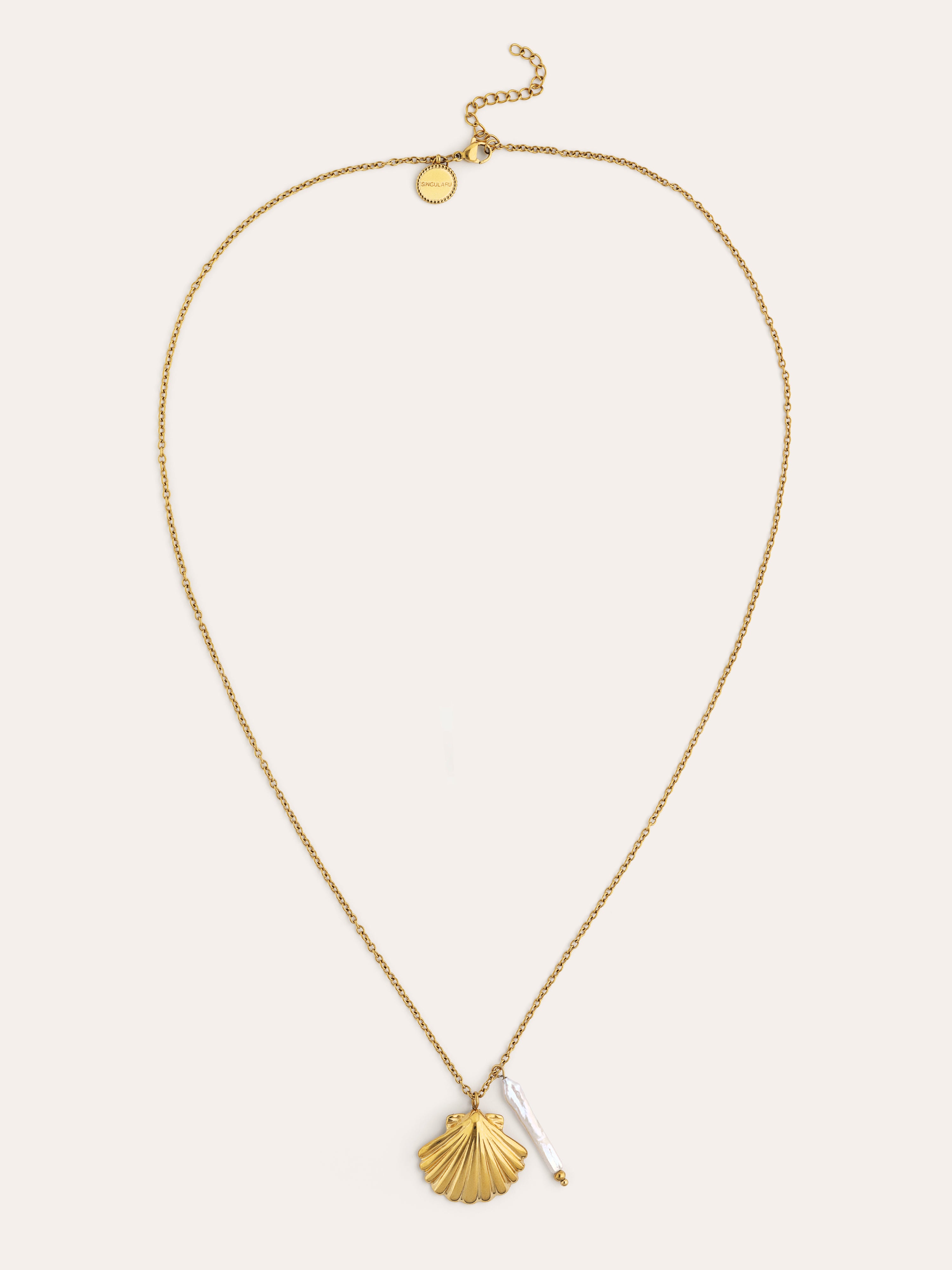 Collana Irida Acciaio Placcato Oro