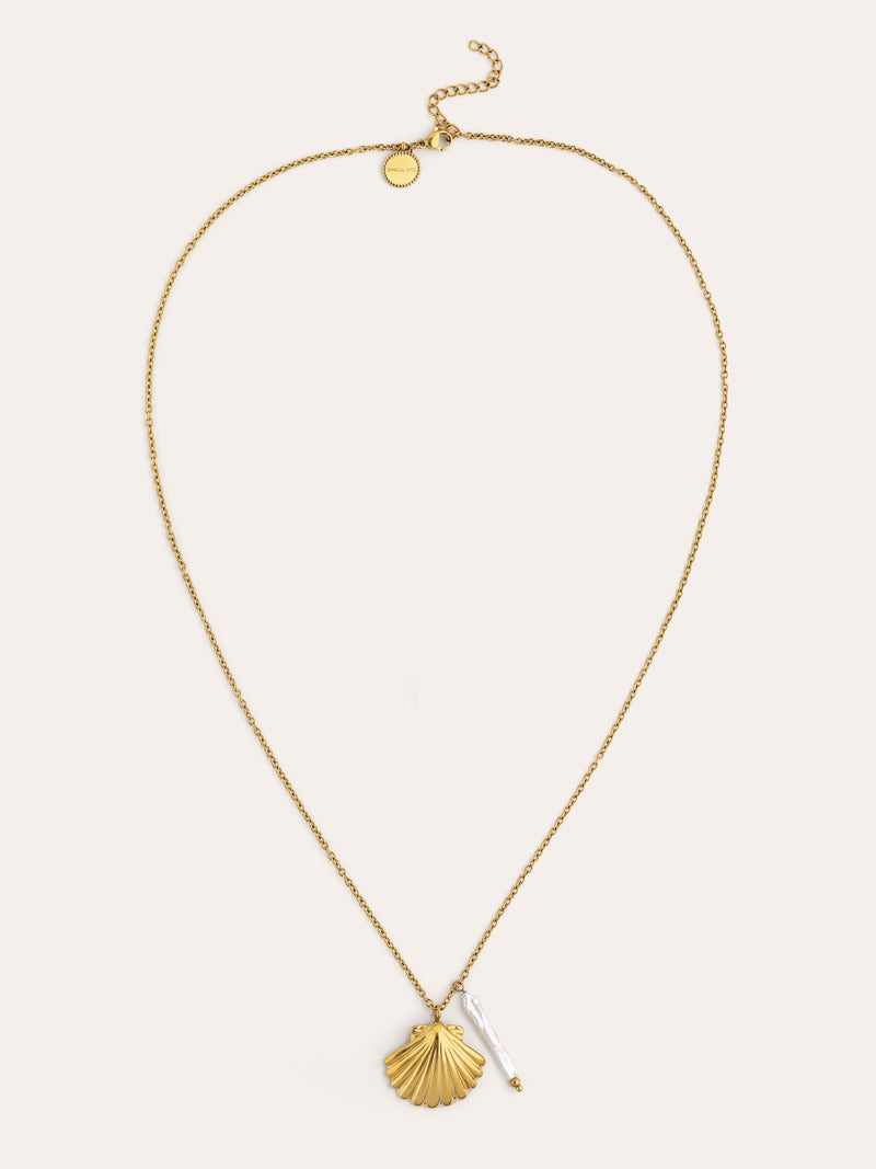 Collana Irida Acciaio Placcato Oro