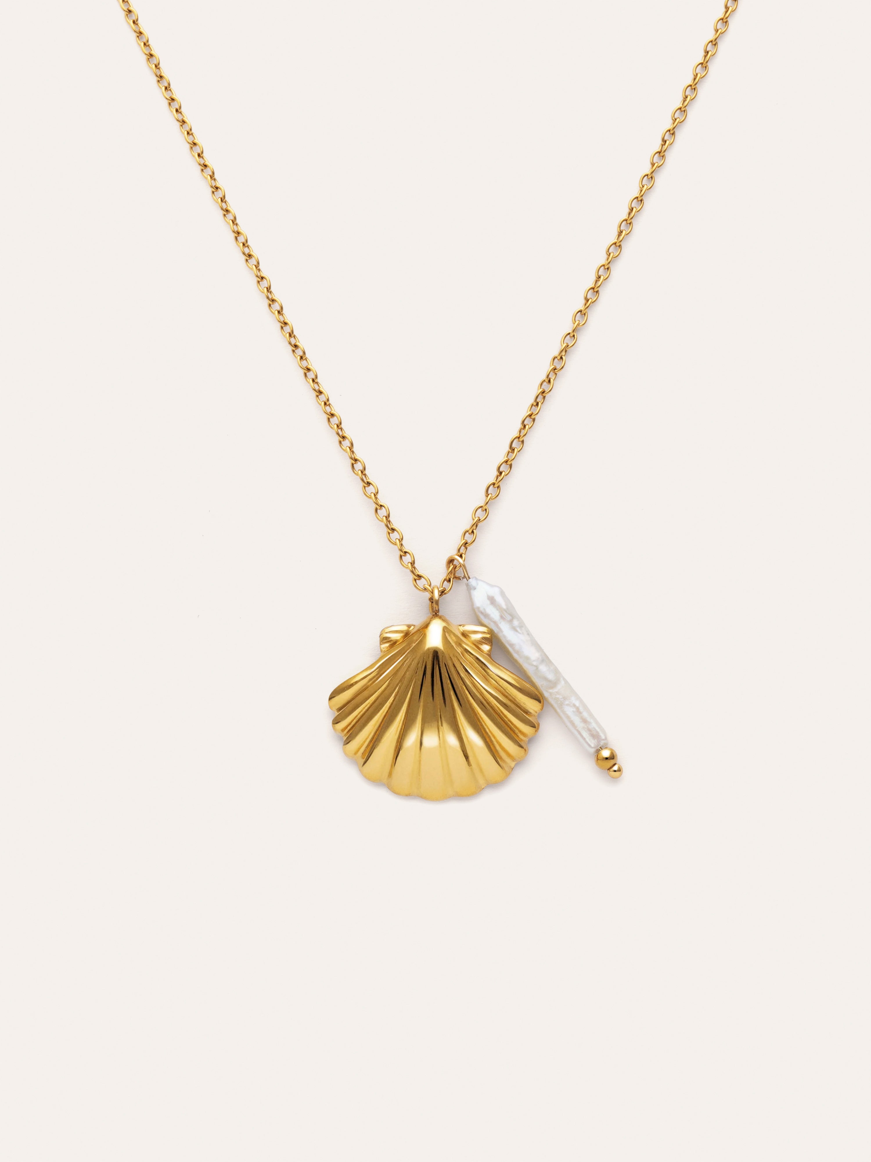 Collana Irida Acciaio Placcato Oro