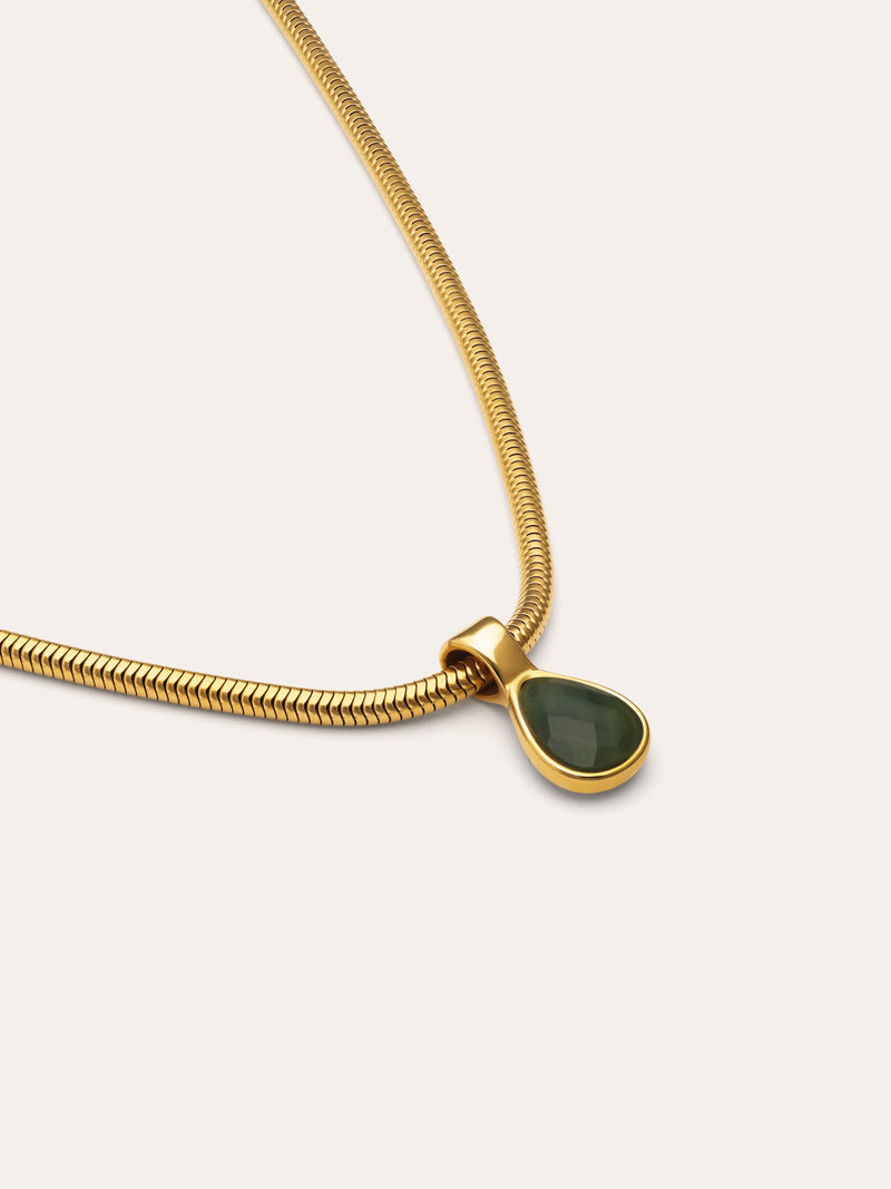 Collar Leti Acero Baño Oro