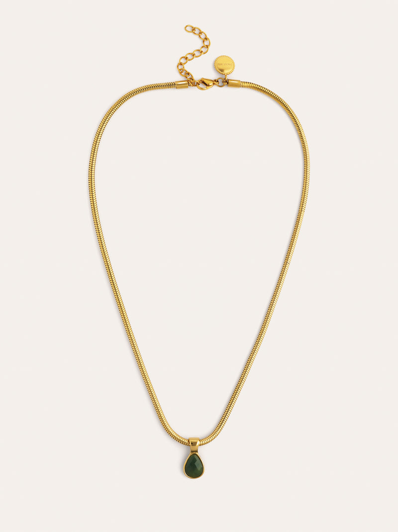 Collar Leti Acero Baño Oro