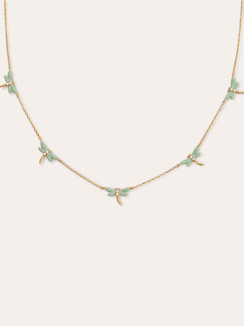 Dragonfly Gold Necklace 