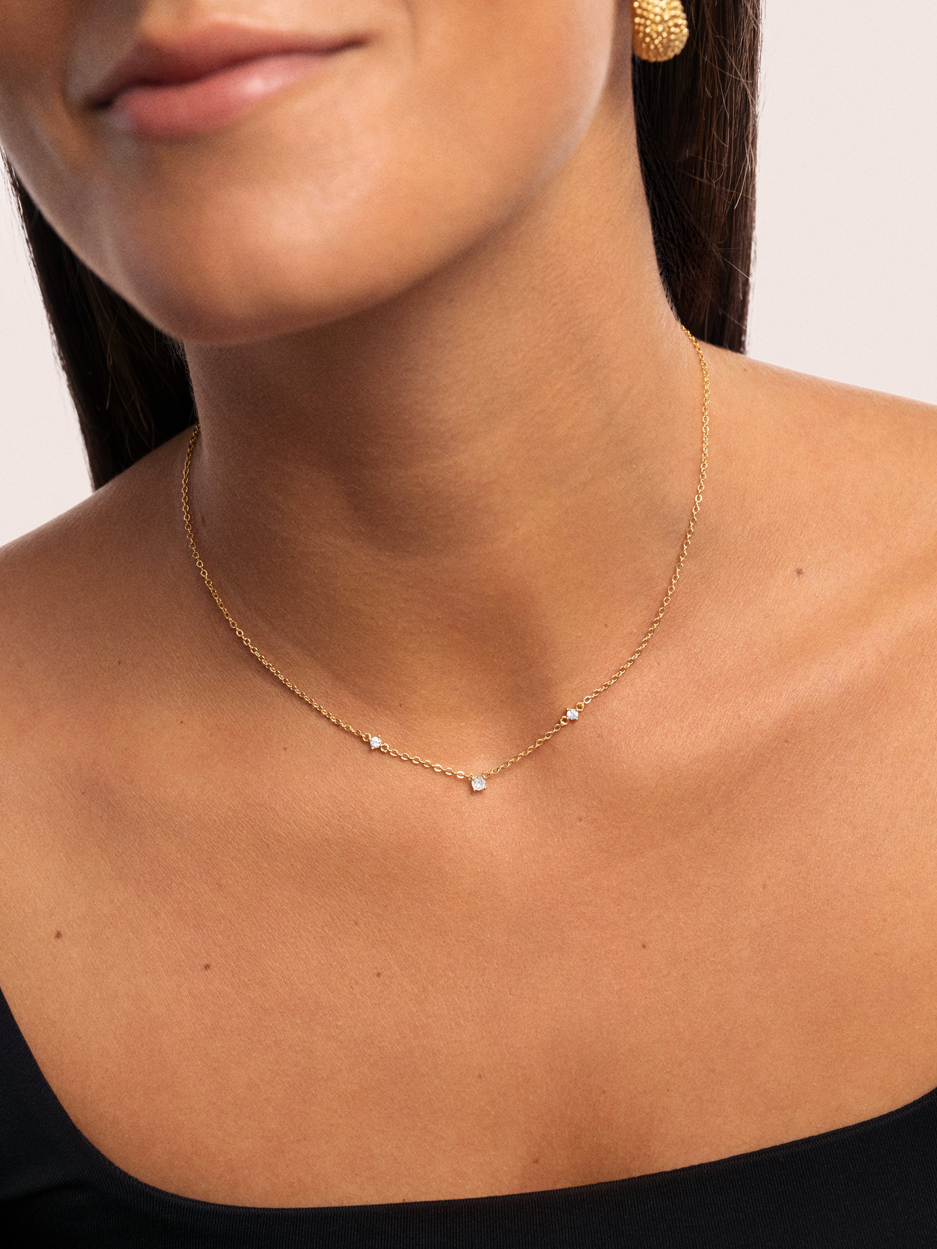 Lira Stainless Steel Gold Necklace