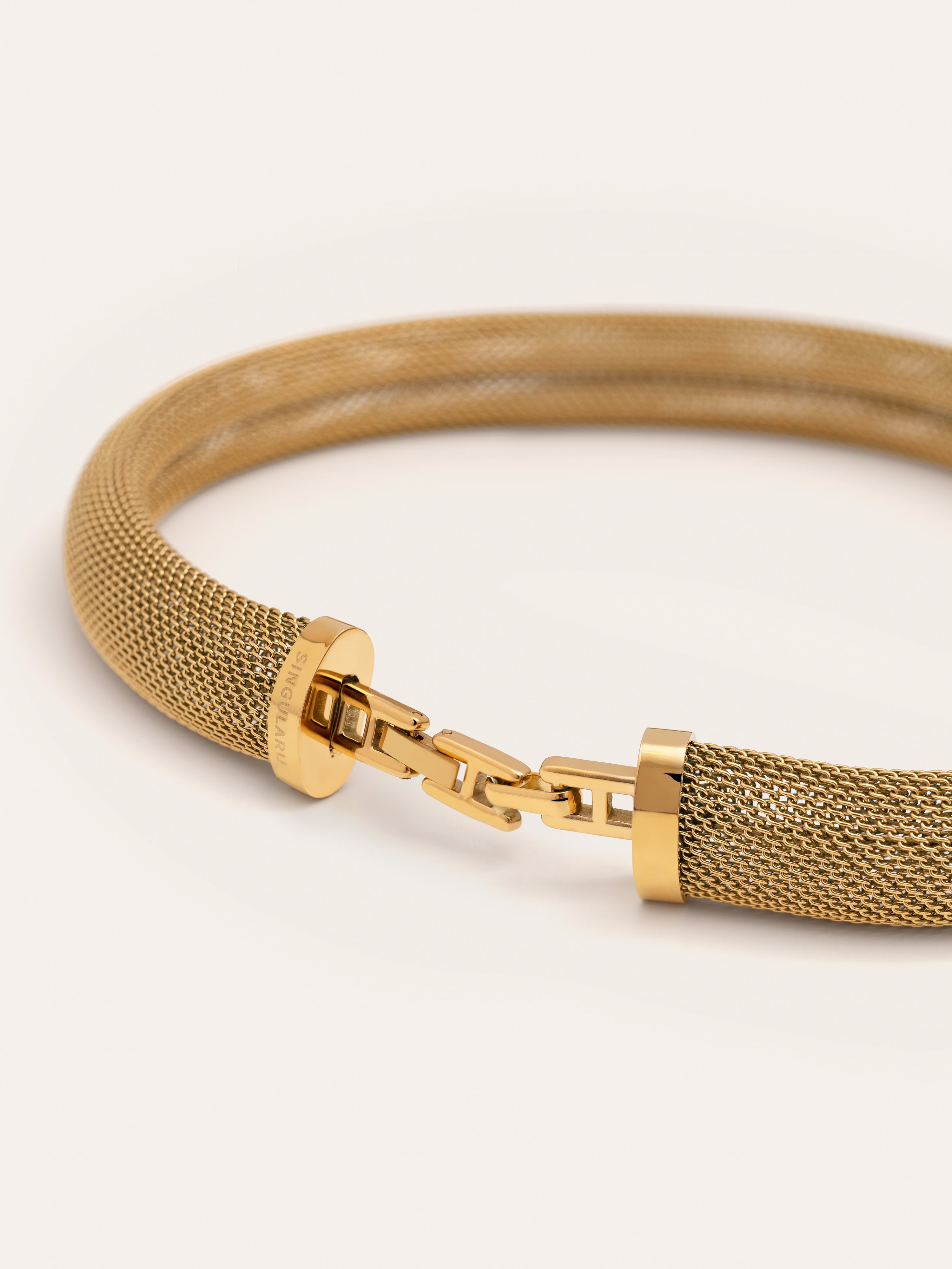 Mesh Stainless Steel Gold Choker