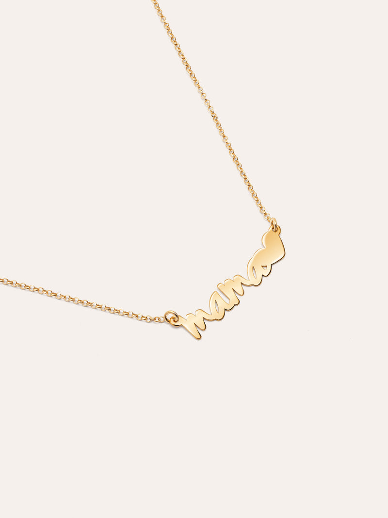 Mama Heart Gold Necklace