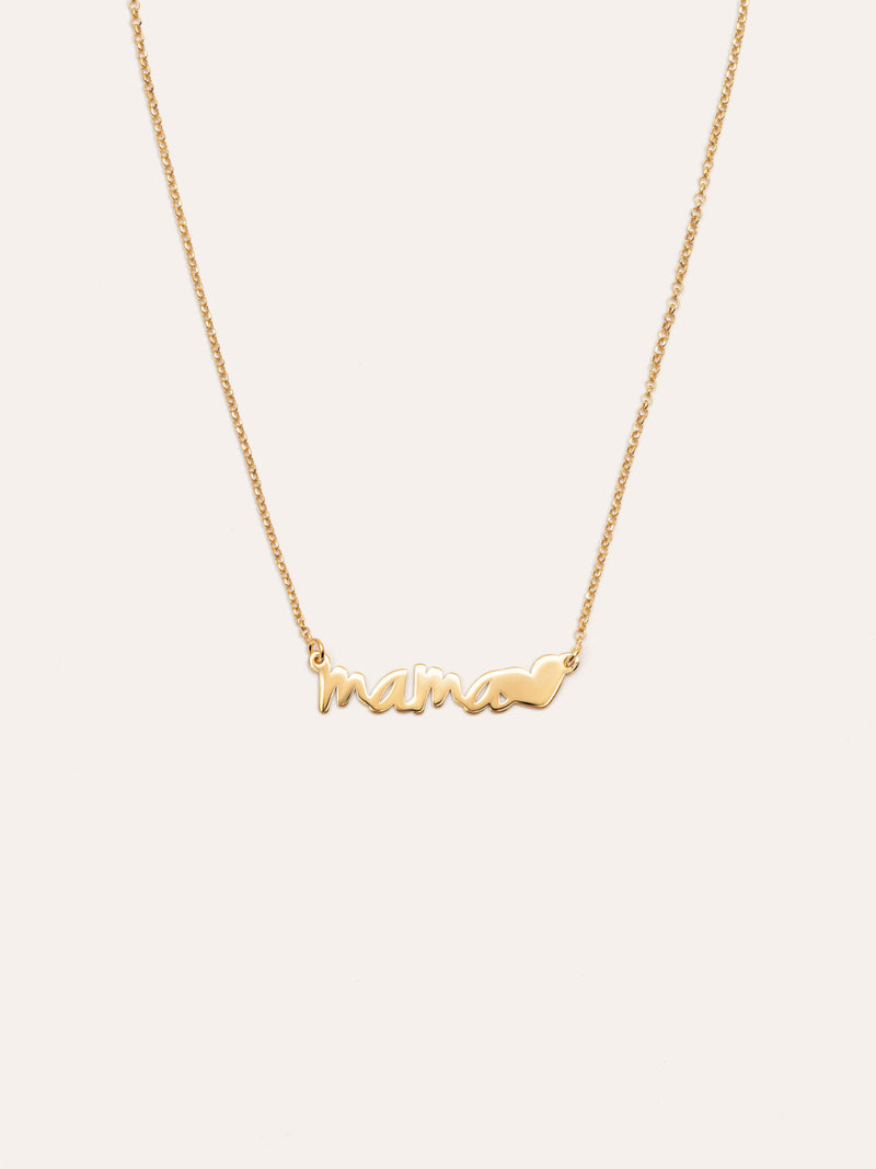 Mama Heart Gold Necklace
