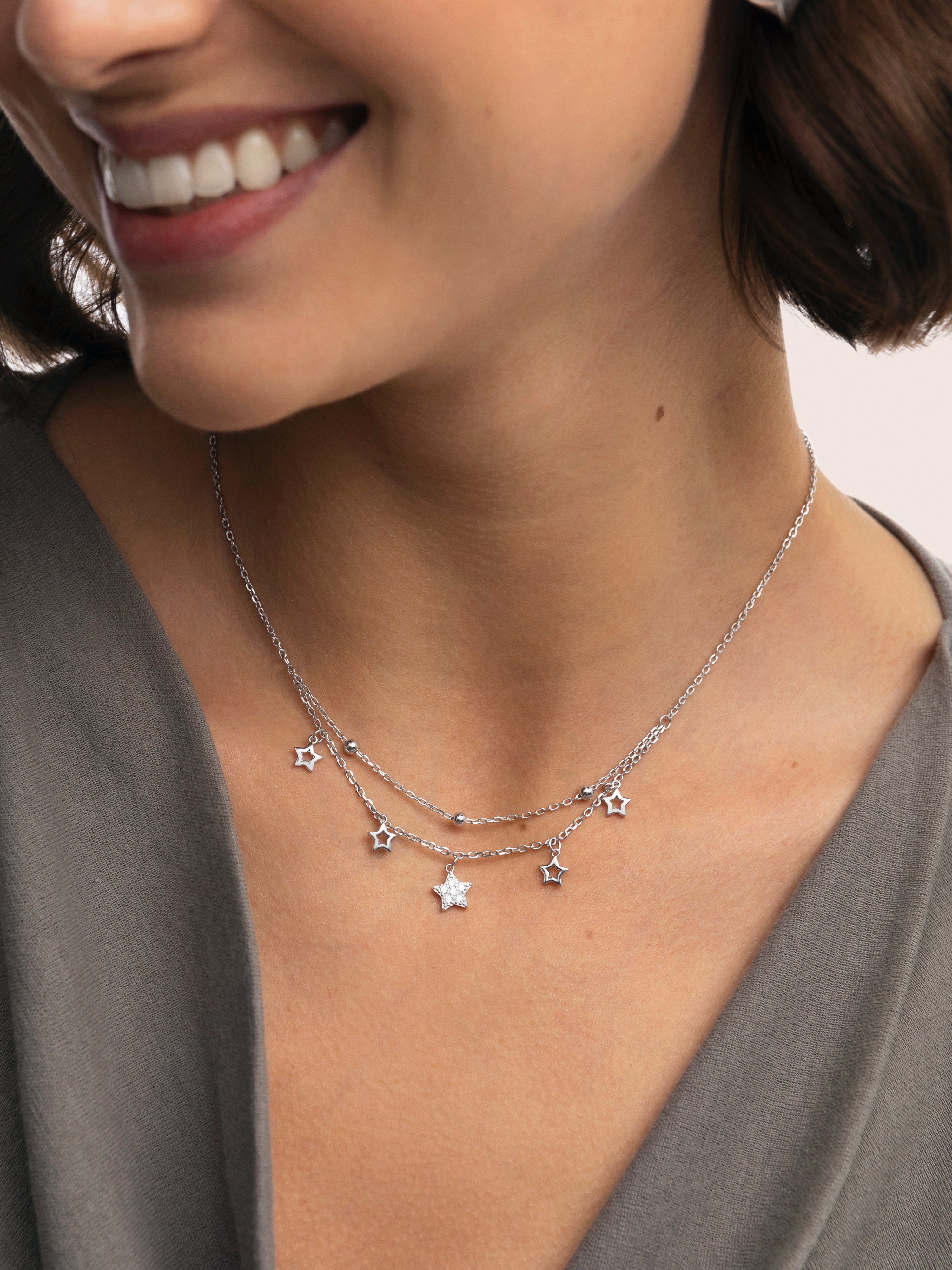 Thousand Stars Silver Necklace