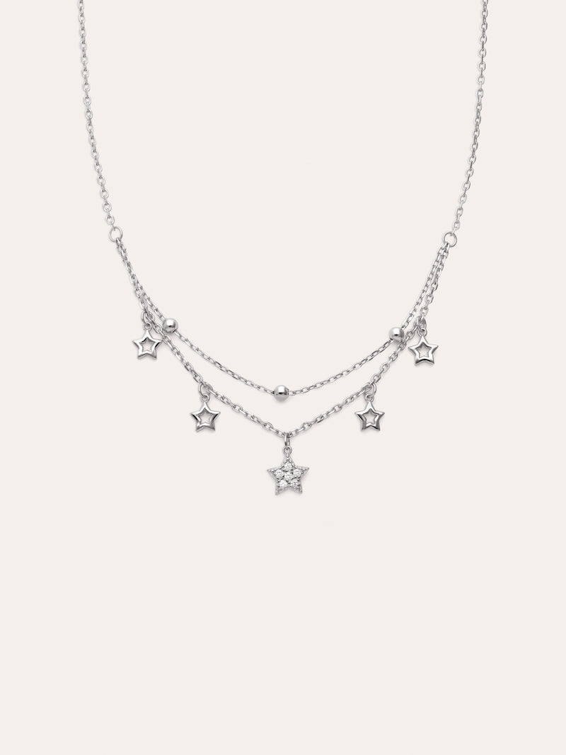Thousand Stars Silver Necklace