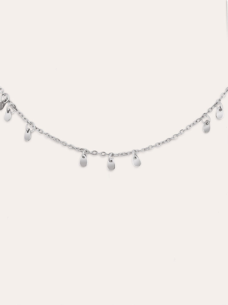 Mini Drop Charms Stainless Steel Necklace
