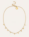 Mini Moons 3mm Stainless Steel Gold Necklace