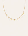Mini Moons 3mm Stainless Steel Gold Necklace