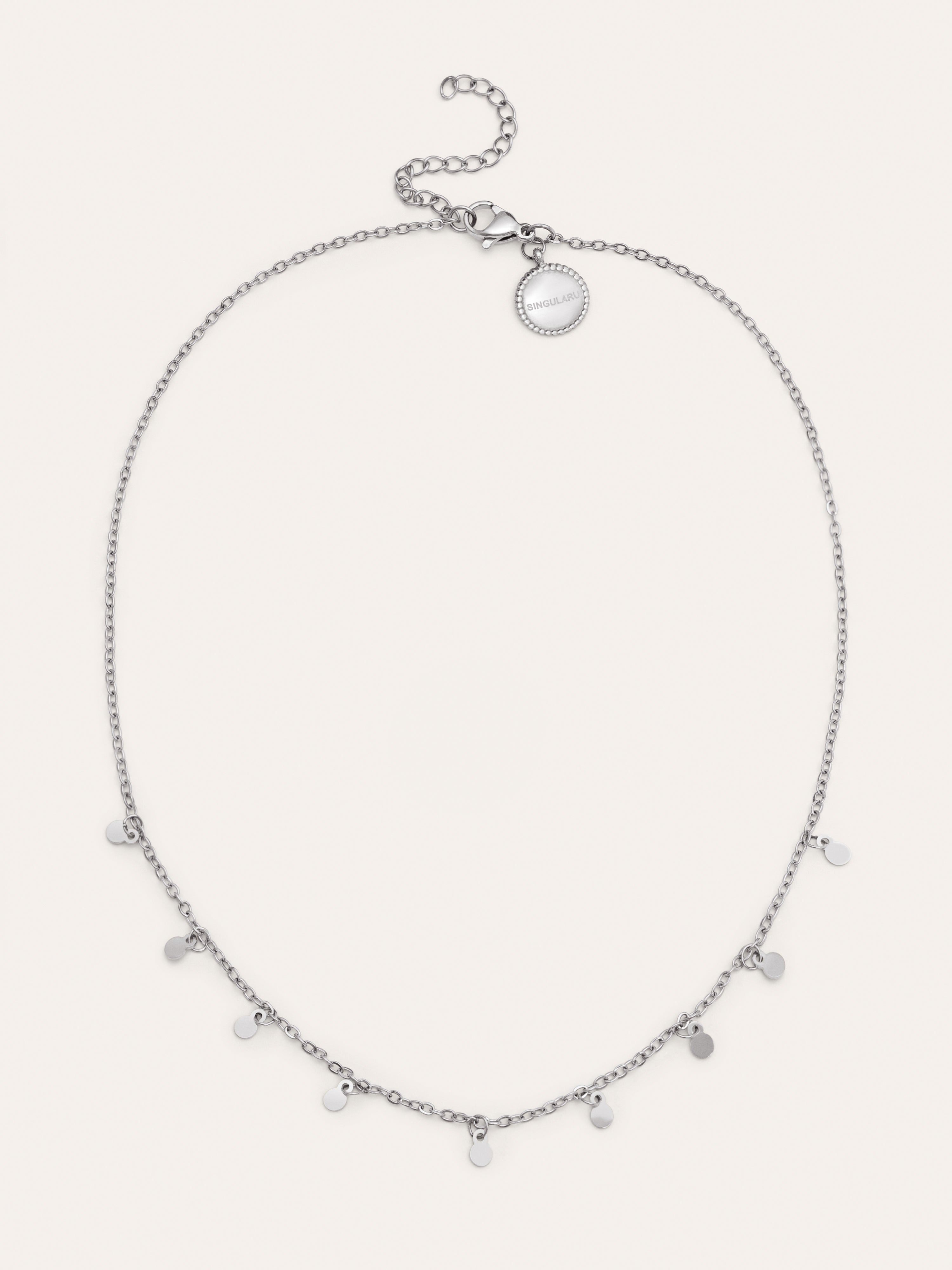Collar Mini Moons 3mm Acero