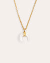 Mini Moonset Stainless Steel Gold Necklace