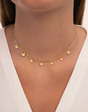 Mini Moons Stainless Steel Gold Necklace