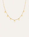 Mini Moons Stainless Steel Gold Necklace