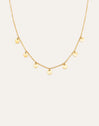 Mini Moons Stainless Steel Gold Necklace