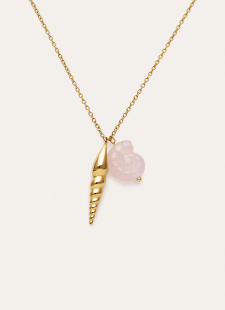 Moana Necklace Steel Gold Plated