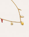 Multicharm Aperitivo Marino Necklace Steel 18kt Gold Plated