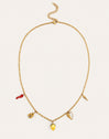 Multicharm Aperitivo Marino Necklace Steel 18kt Gold Plated