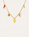 Multicharm Aperitivo Marino Necklace Steel 18kt Gold Plated