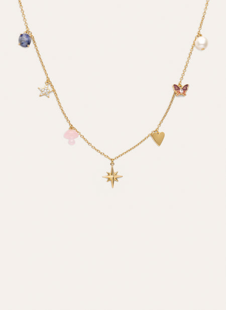 Multicharms Fairy Tale Gold Necklace