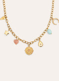 Multicharms Solei Sterling Silver Gold Necklace